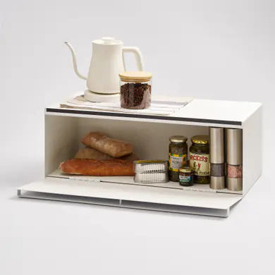 Yamazaki Home Tower Wide Steel Bread Box