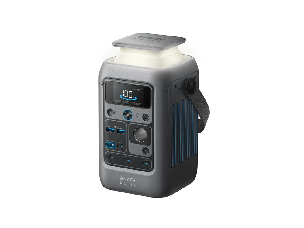 Anker SOLIX C300 DC Portable Power Station angled view