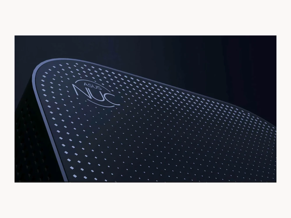ASUS NUC 14 Pro AI top case texture detail