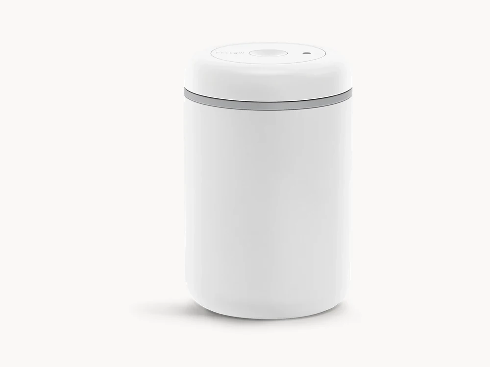 Fellow Atmos Vacuum Canister matte white version