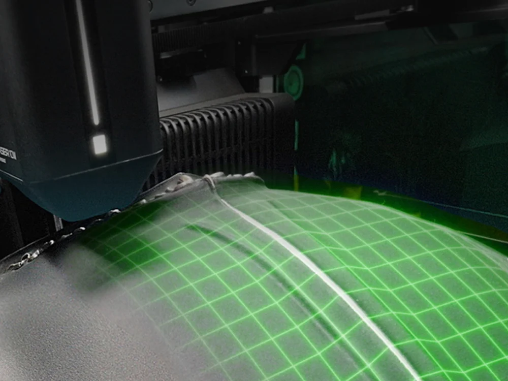 Bambu Lab H2D printing over a textured build plate