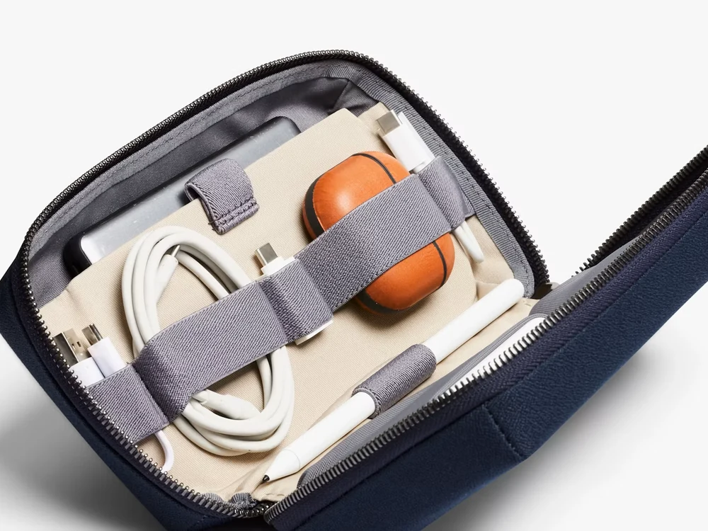 Bellroy Tech Kit being packed with accessories