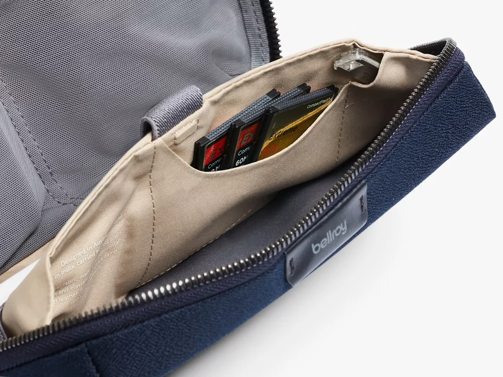 Bellroy Tech Kit on desk with accessories