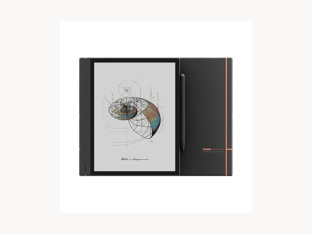 BOOX Note Air4 C with stylus writing view