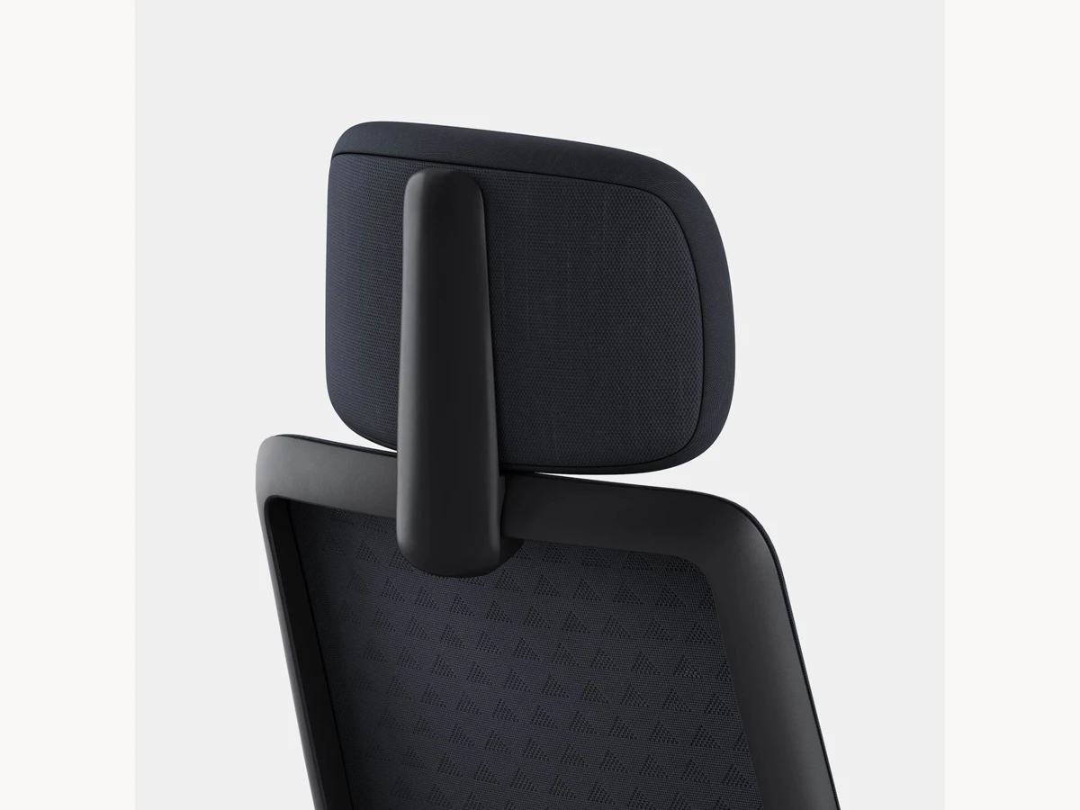 Close detail of Branch Verve Chair headrest and upper back