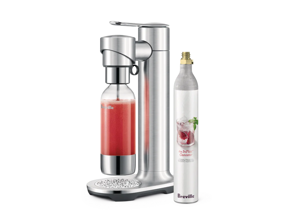 Breville InFizz Fusion CO2 bundle with carbonating bottle and gas cylinder