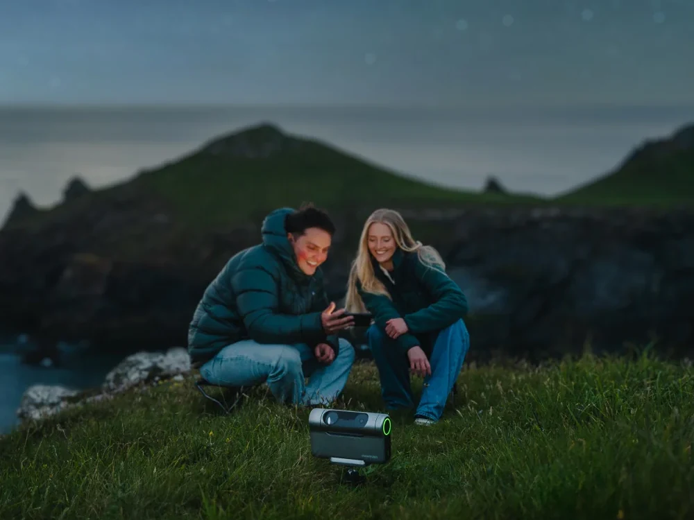 DWARF 3 smart telescope used for camping astronomy