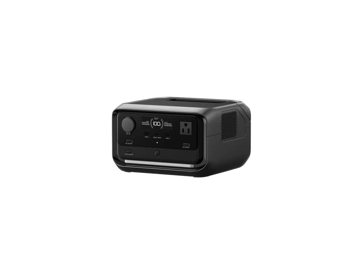 EcoFlow RIVER 3 Plus portable power station front angle