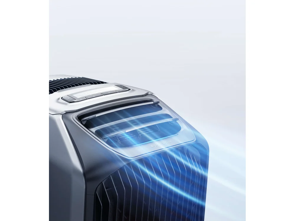 EcoFlow WAVE 3 portable air conditioner cooling a compact space