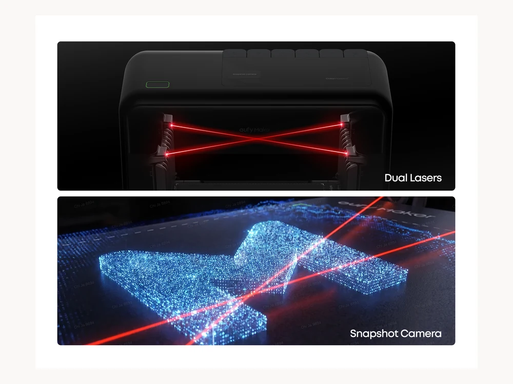 eufyMake E1 automatic positioning camera view