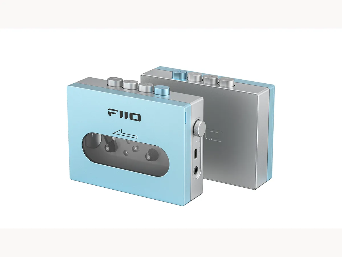 FiiO CP13 cassette player shown in multiple colors