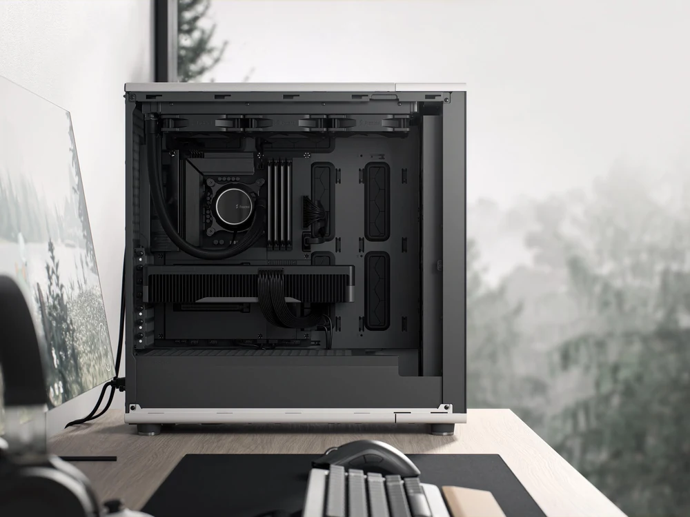 Fractal Design North XL rear and side ventilation detail