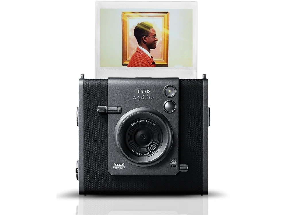 Fujifilm instax WIDE Evo hybrid instant camera front view