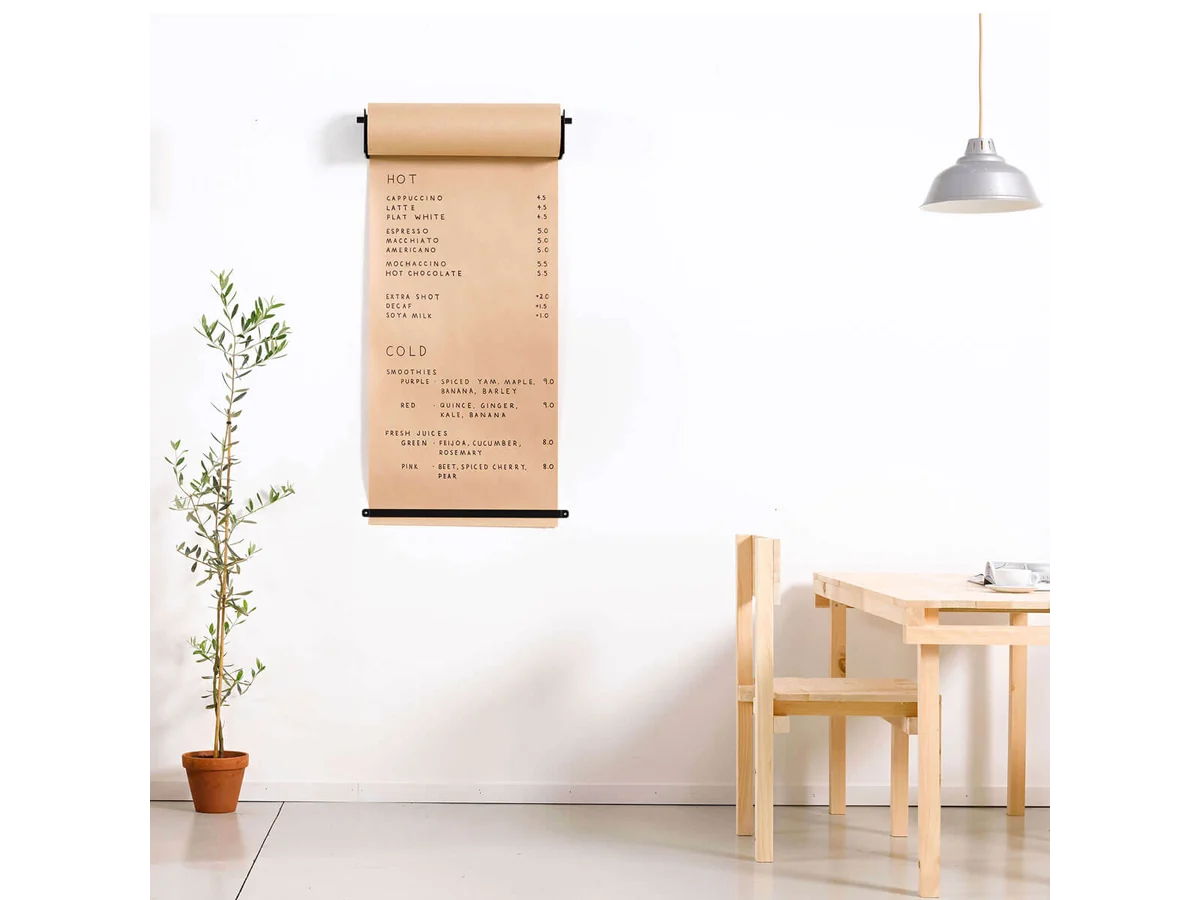 George & Willy Studio Roller used as a wall note surface
