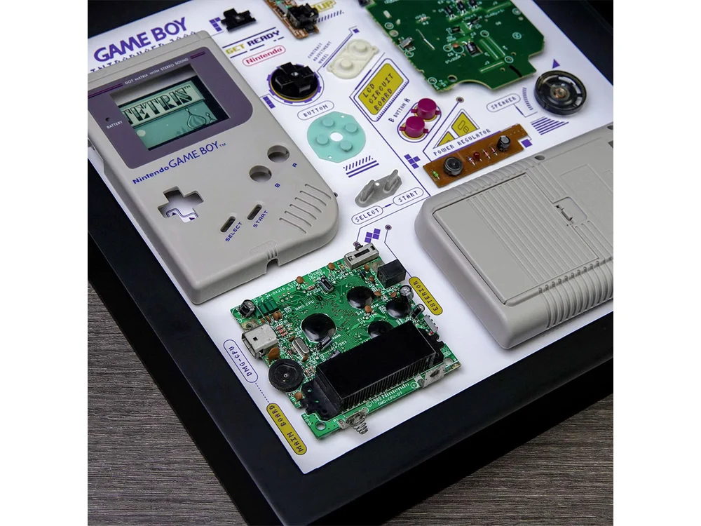 Grid Studio GRID Game Boy exploded component layout