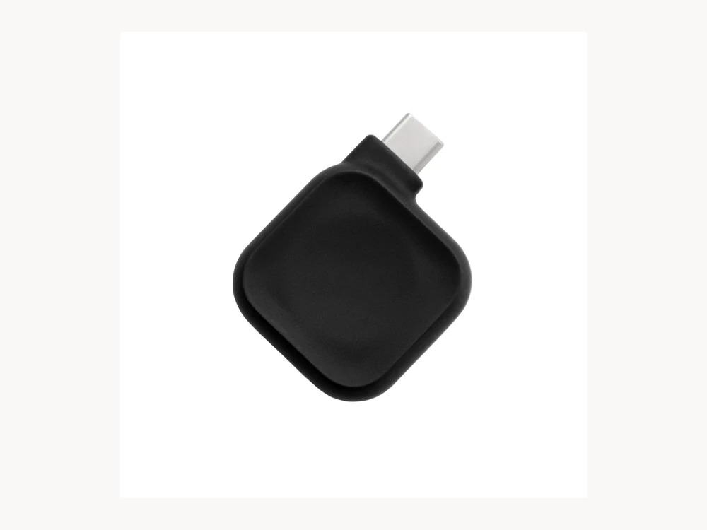 Hellomaco GO Apple Watch Charger black front angle