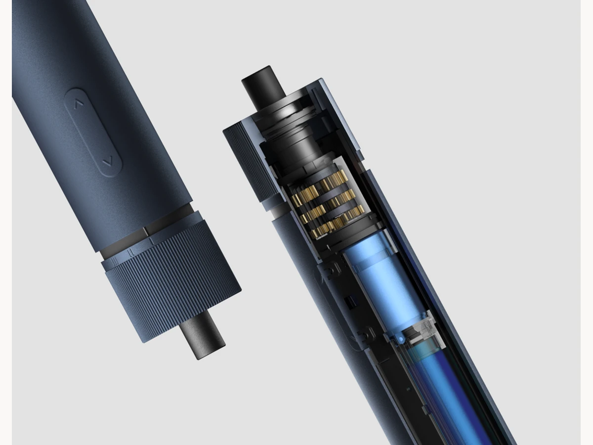 Cutaway detail of the HOTO Electric Screwdriver Kit Pro motor and handle