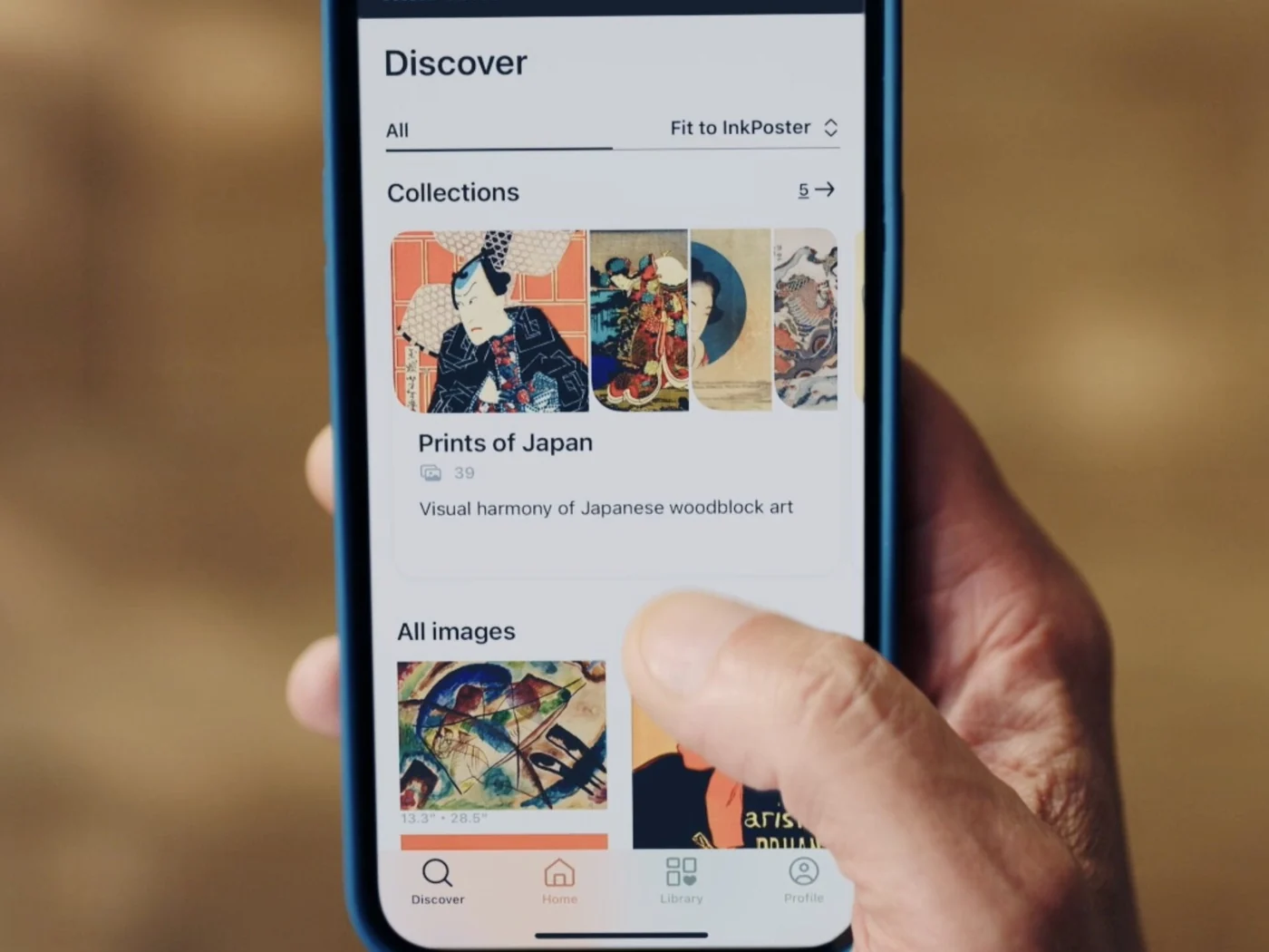 InkPoster mobile app for browsing art