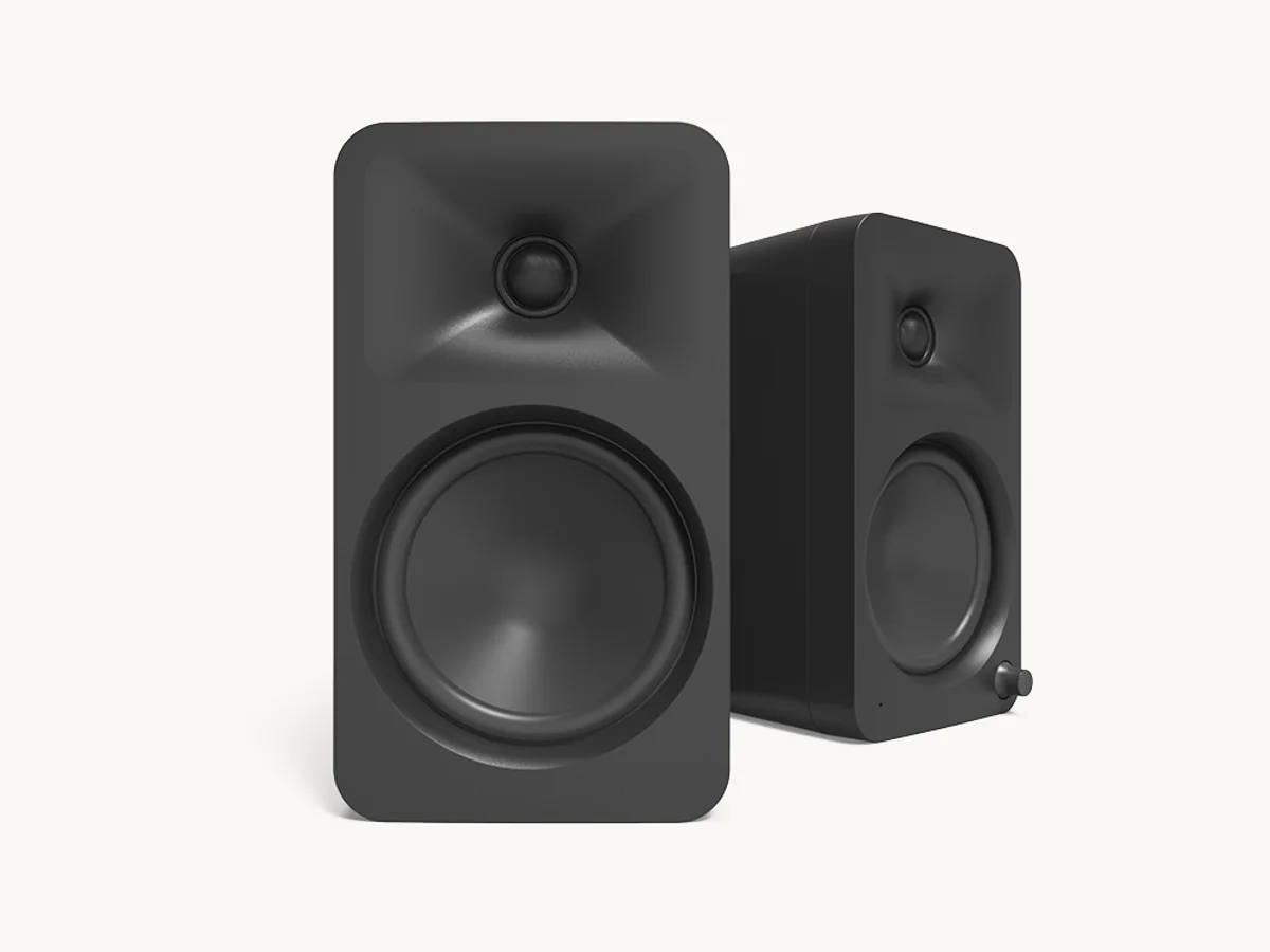 Black Kanto Audio ORA4 powered reference speakers