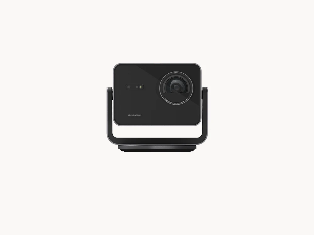 Leica Cine Play 1 front product view on stand