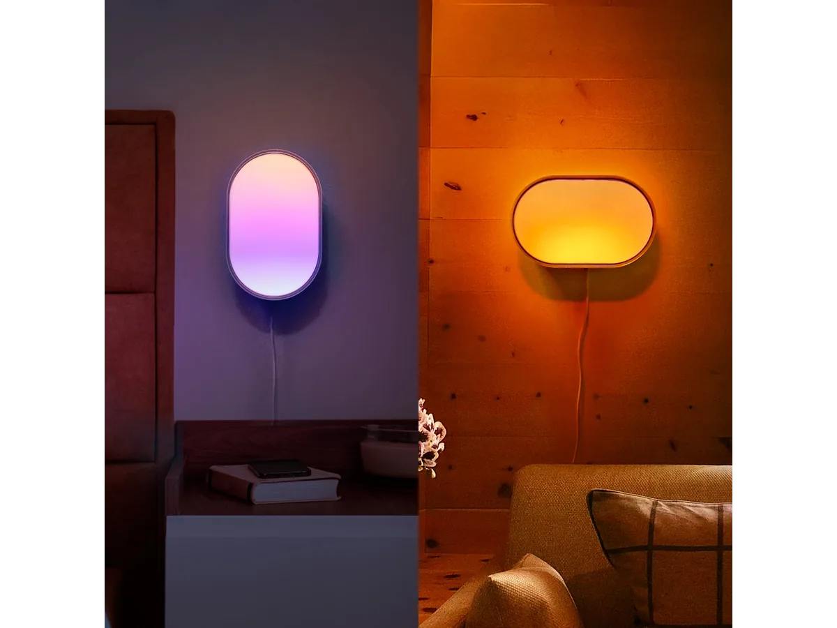 LIFX Luna mounted and used as warm accent lighting in a room