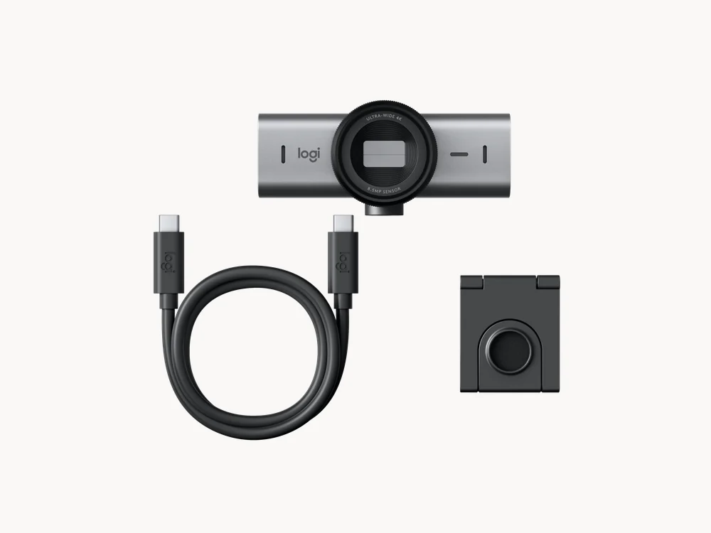 Logitech MX Brio box contents in graphite