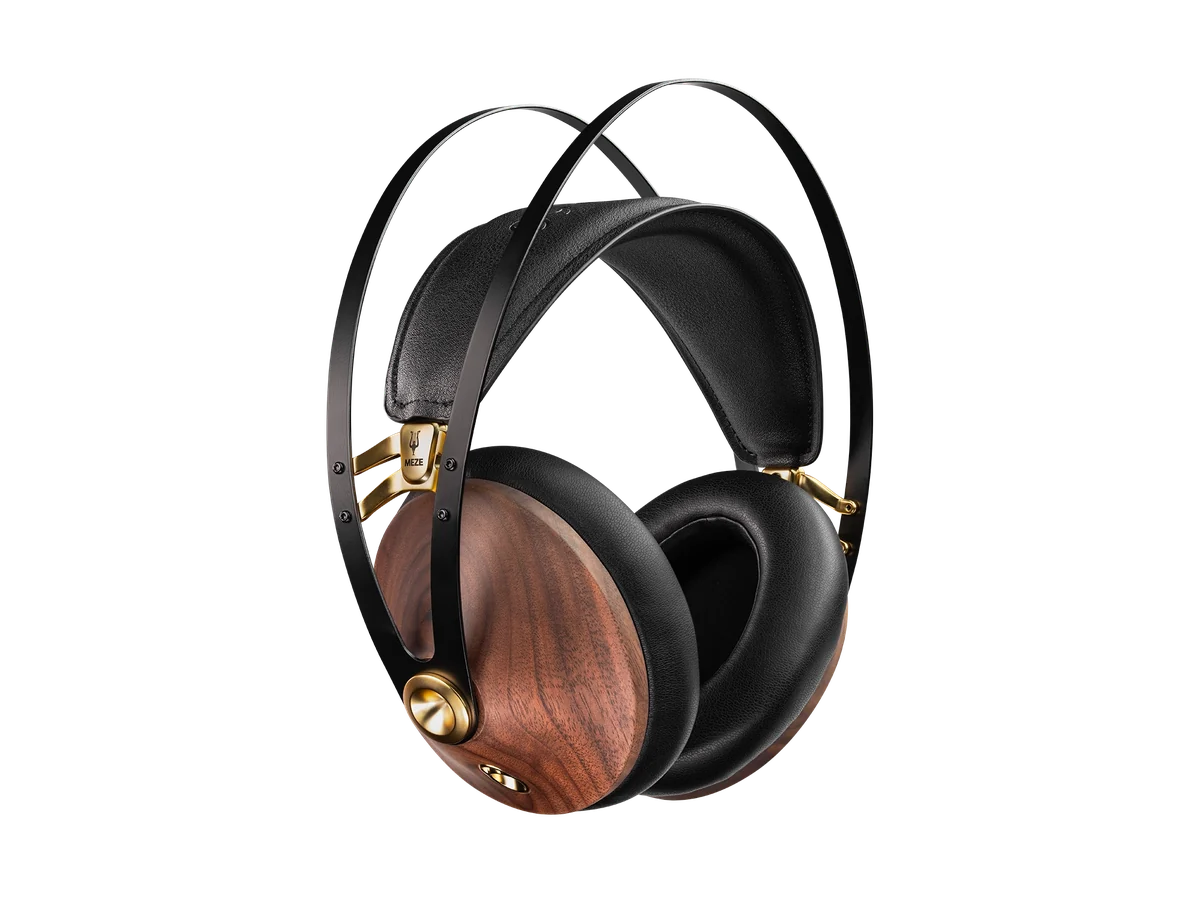 Meze 99 Classics 2nd Gen headphones with walnut cups