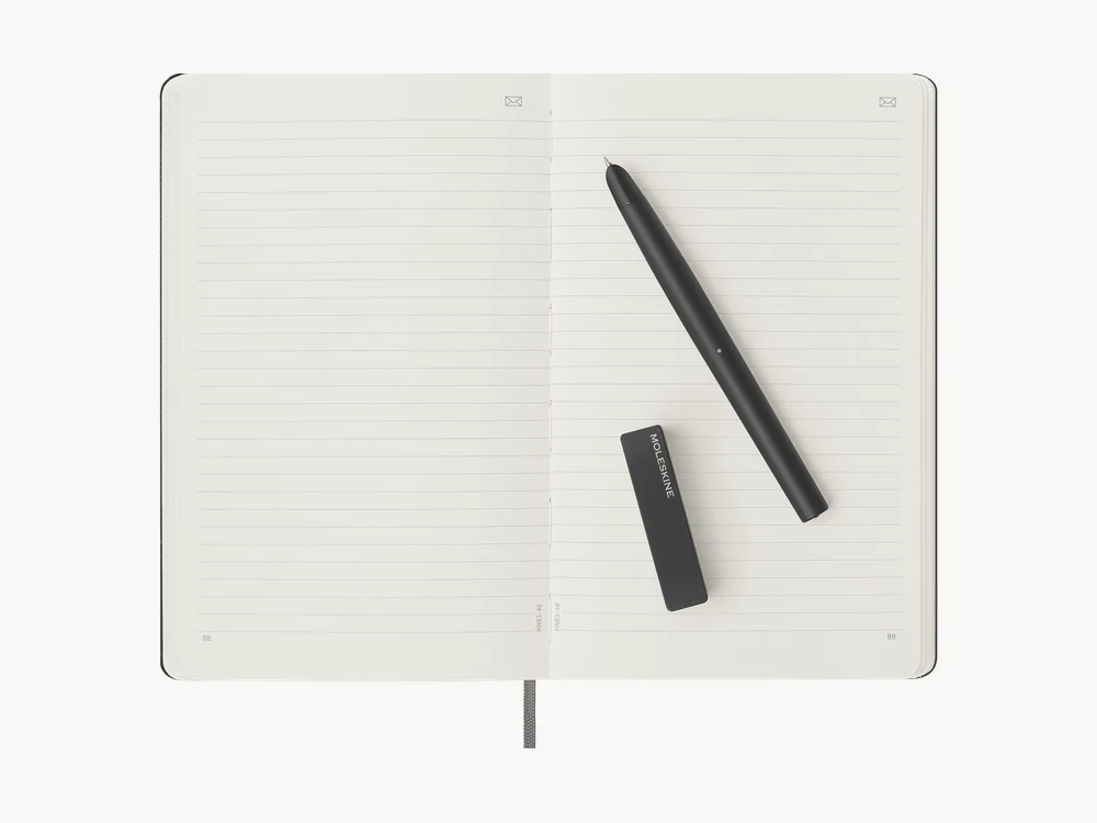 Moleskine Smart Writing Set product box and notebook