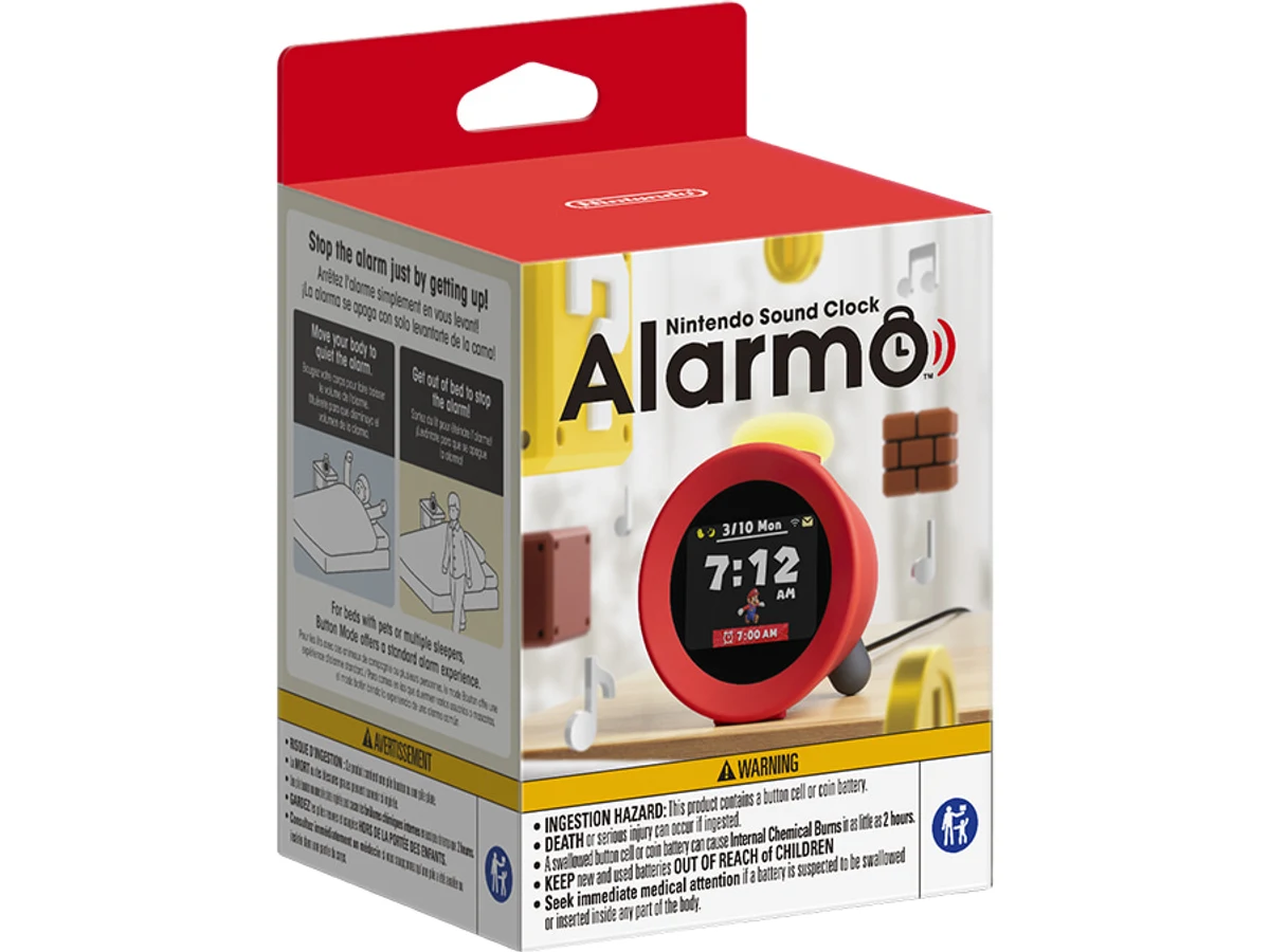 Nintendo Sound Clock Alarmo retail packaging