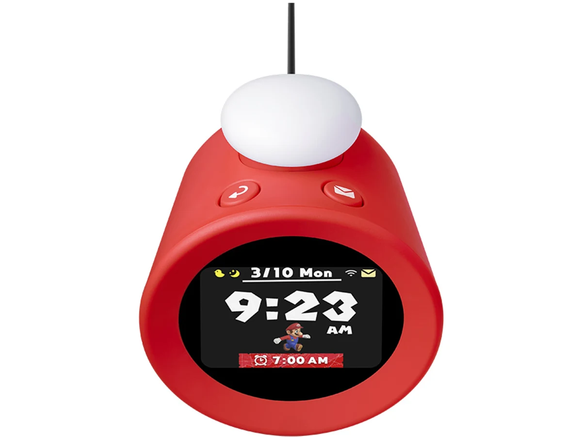 Nintendo Sound Clock Alarmo top view with sensor dome