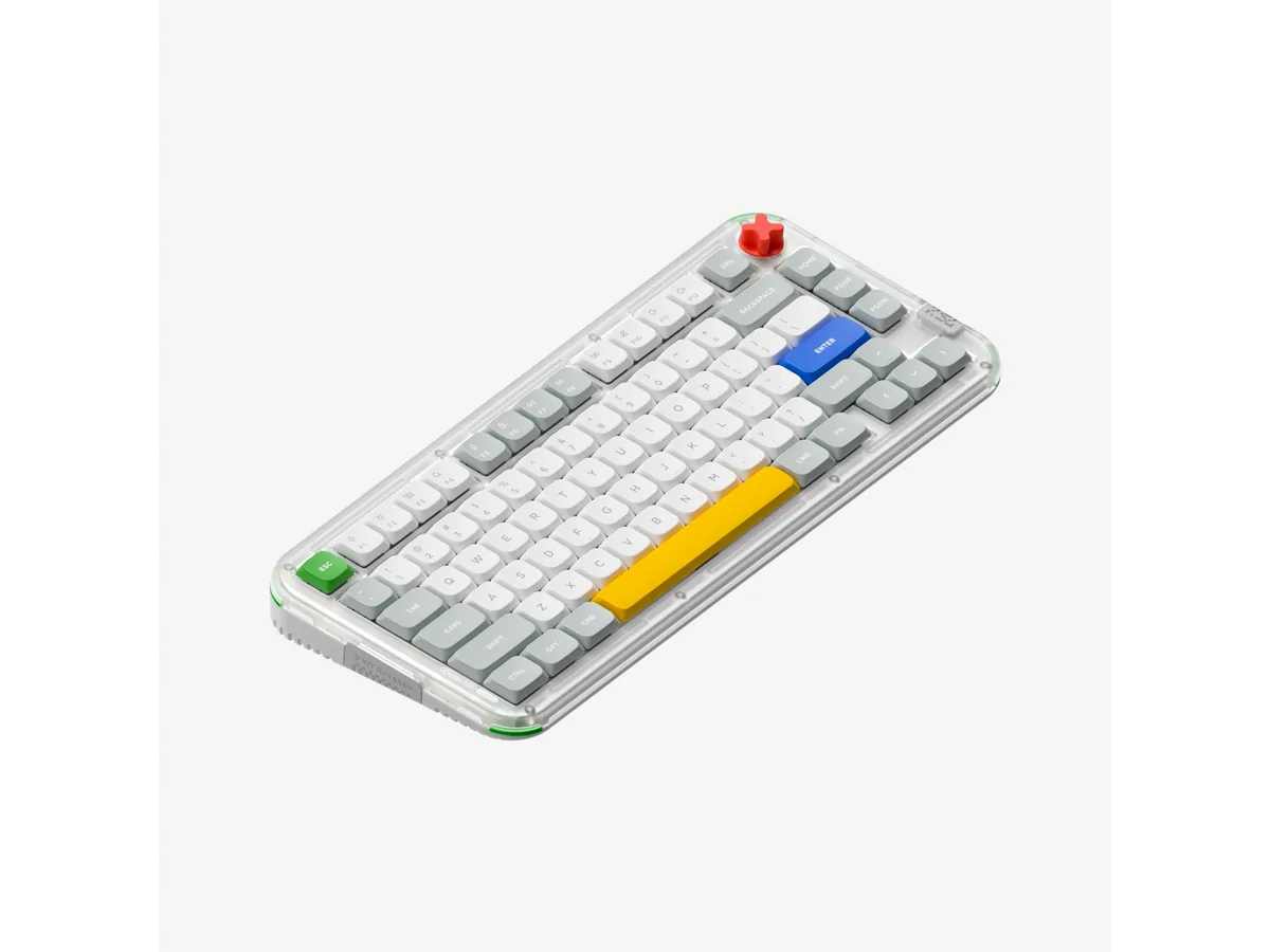 NuPhy Kick75 low-profile keyboard angled front view