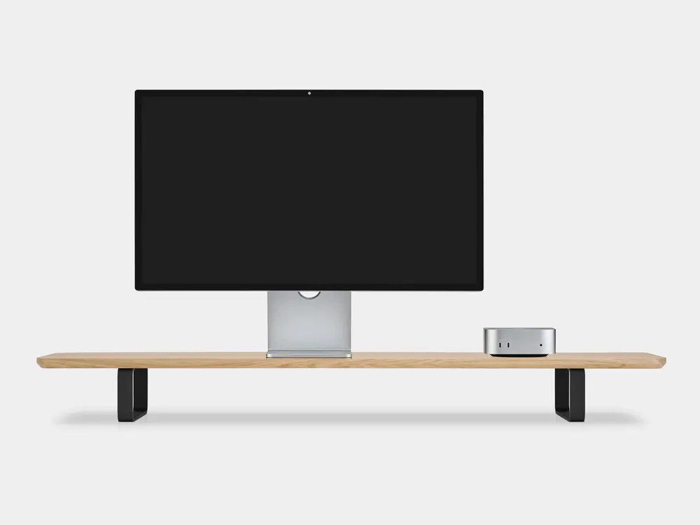 Oakywood Desk Shelf front view with accessory tray