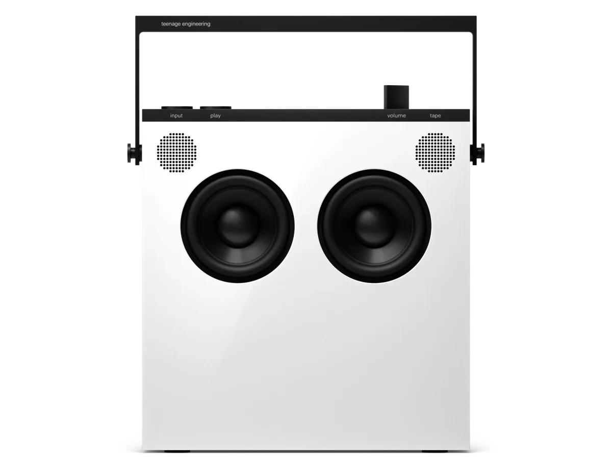 Teenage Engineering OB-4 Magic Radio in white, front view