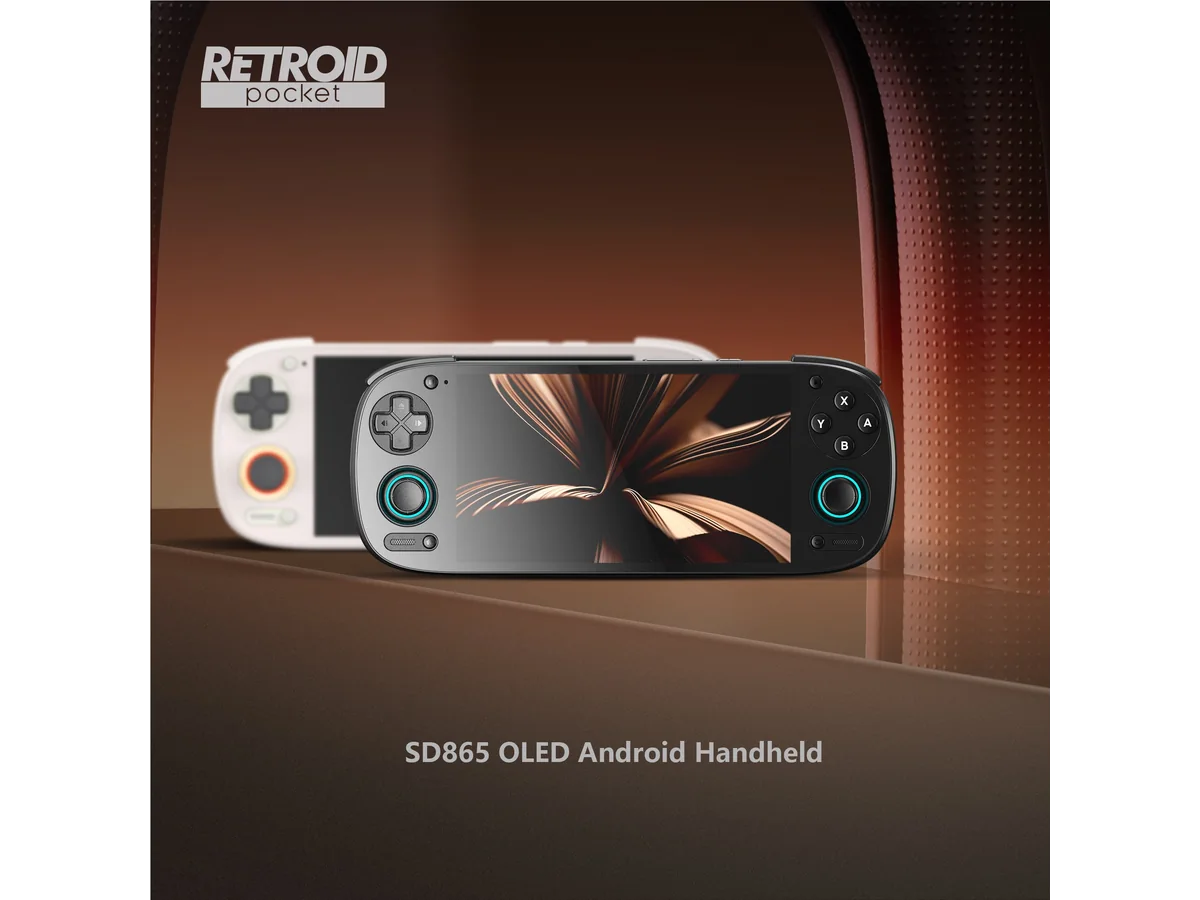 Retroid Pocket 5 product render with OLED screen