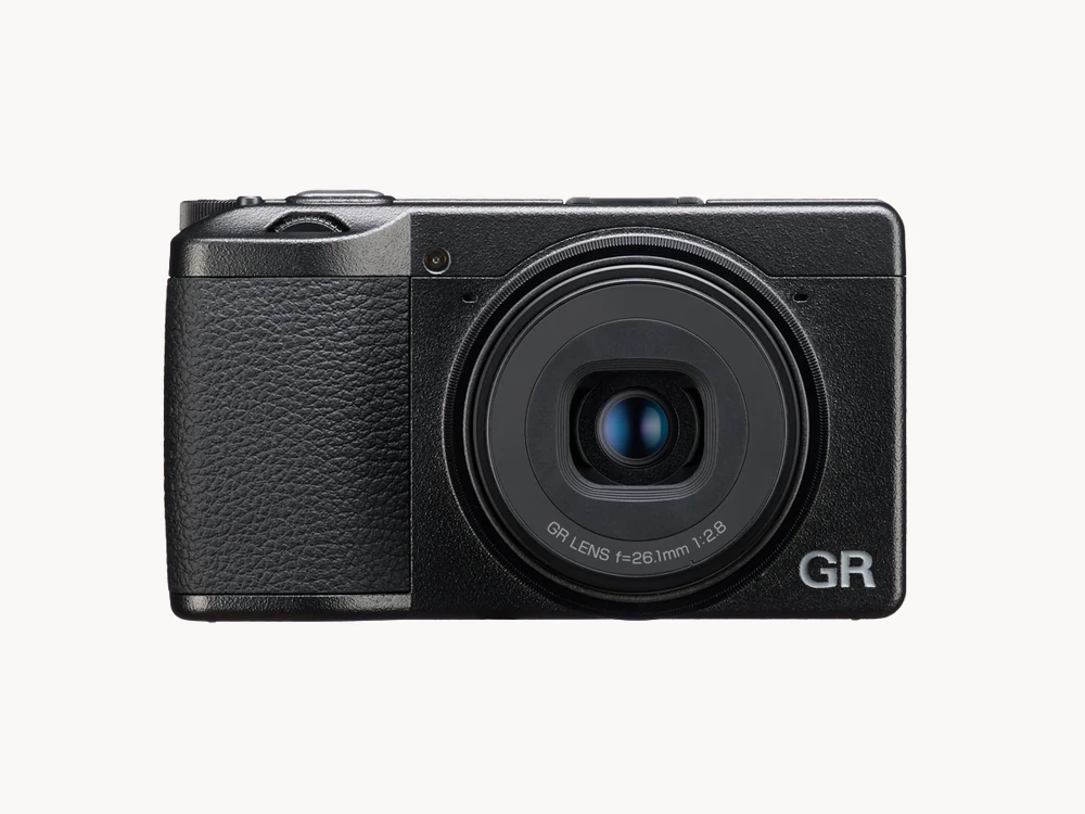 Ricoh GR IIIx HDF angled front view