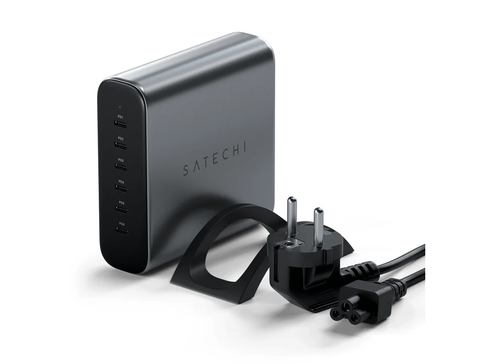 Satechi 200W charger with stand and plug adapters