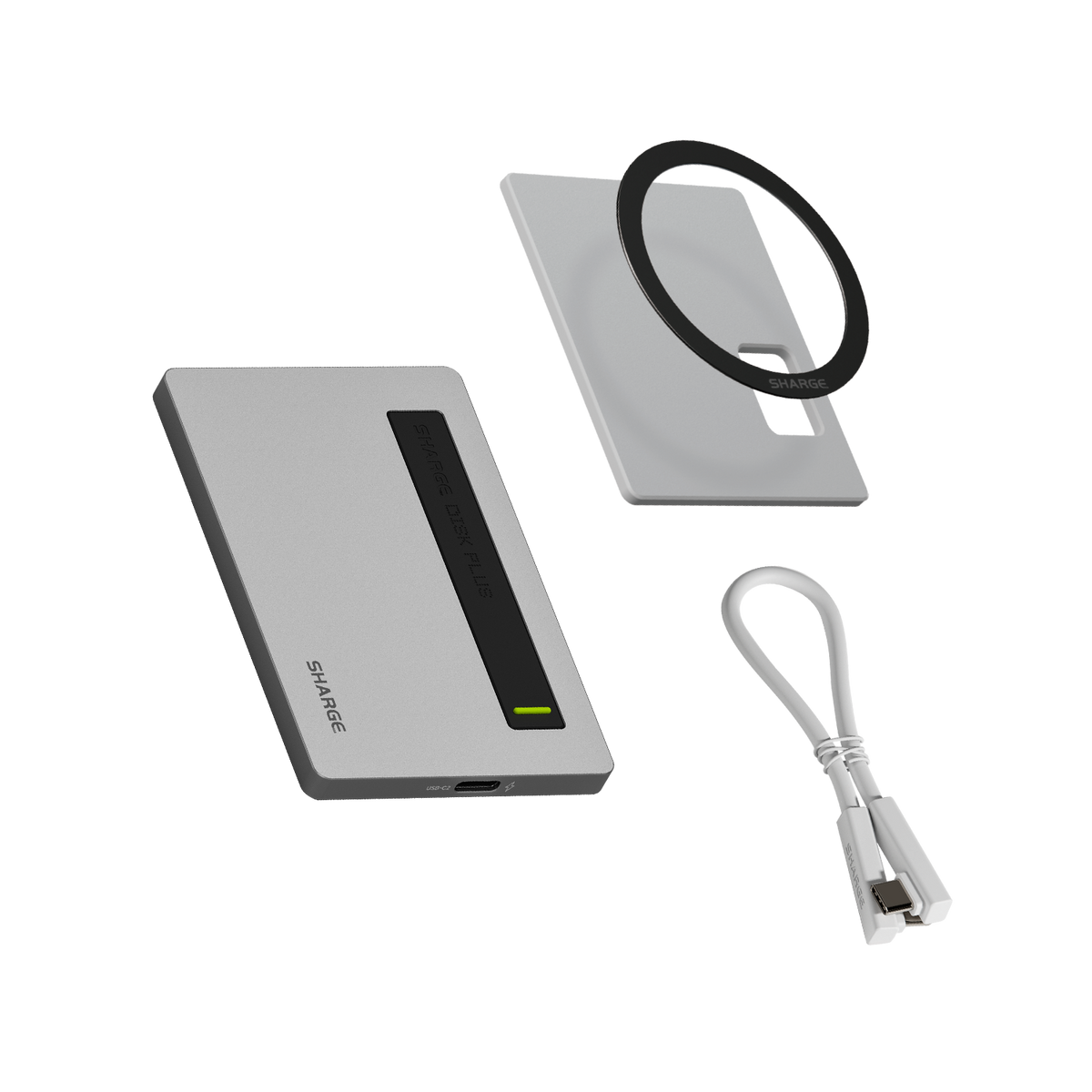 SHARGE Disk Plus SSD installation graphic with Torx screws