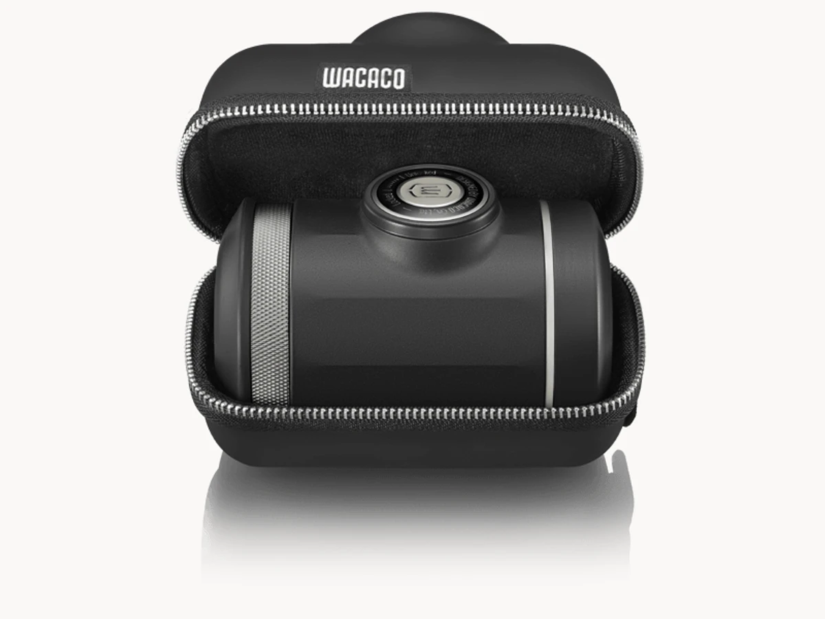 Wacaco Picopresso tucked into its zip case