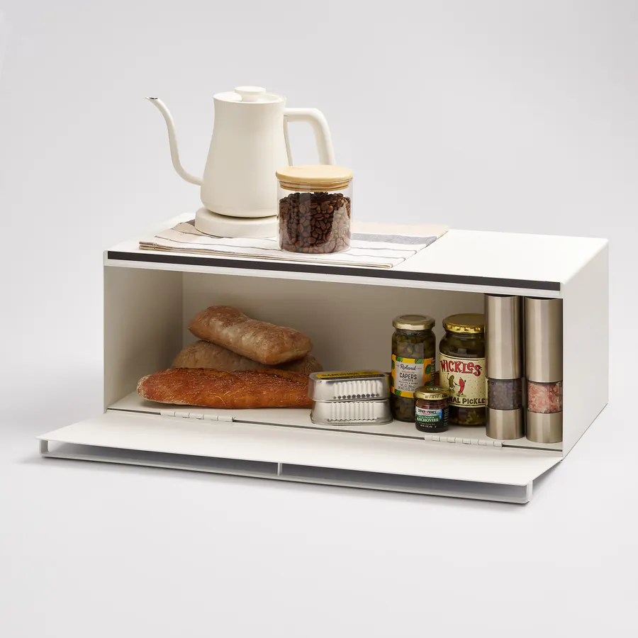 Yamazaki Home Tower Wide Steel Bread Box